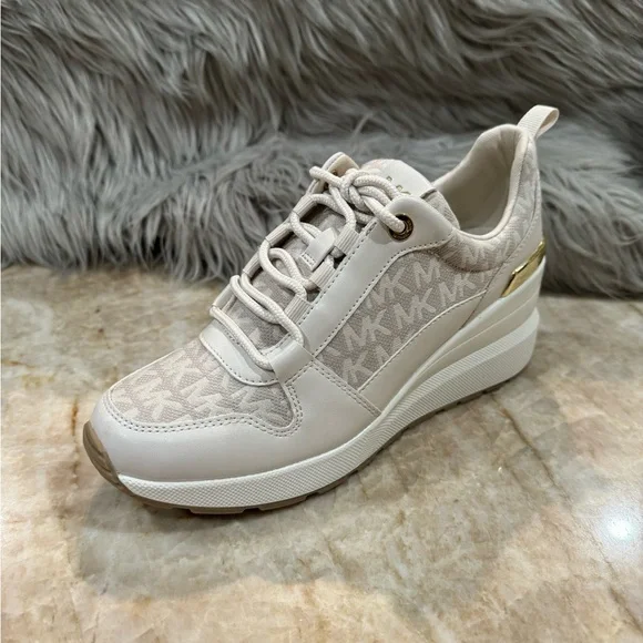 Michael by Michael Kors Women’s Elevated Platform Logo Design New